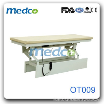 Mesa de exame elétrico de aço revestida hospitalar OT009